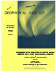 Ground-based optical observations of artificial auroras generated with a rocket-borne electron accelerator by T. Neil Davis, T. J. Hallinan, M. C. Trichel, and W. N. Hess