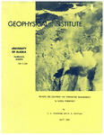Methods and equipment for temperature measurements in subsea permafrost by Thomas E. Osterkamp and W. D. Harrison