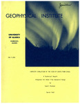 Computer simulation of the view of earth from space : a technical report by Coert Olmsted