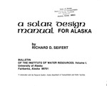 A Solar Design Manual for Alaska by Richard D. Seifert