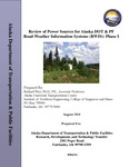 Review of Power Sources for Alaska DOT&PF Road Weather Information Systems (RWIS): Phase I by Richard Wies