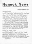 Nanook News, Vol. 06, No. 02 (Thursday, September 17, 1964) by N/A N/A