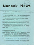 Nanook News, Vol. 08, No. 02 (September 8, 1966) by N/A N/A