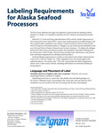 Labeling Requirements for Alaska Seafood Processors by Izetta Chambers