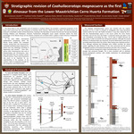 Stratigraphic revision of Coahuilaceratops magnacuera as the first dinosaur from the Lower Maastrichtian Cerro Huerta Formation by Daniela Barrera Guevara