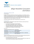 @Egan Newsletter 2024 Convocation Edition by Egan Library University of Alaska Southeast