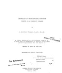 Chronology of Organizational Structure Changes in a Community College by J. Kathleen Stewart
