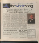 Whalesong 2010-03-24 (v.28 no.13) by Randi Spray, Hollis Kitchin, Mallory Millay, Taylor Murph, Jeremy Hsieh, Kim Marquis, Kendra Swearingen, Alison Hadley, Claire Andrews, and Pat Race