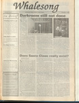 Whalesong 1999-12-10 (v.21 no.5) by Eric Morrison, Rob Roy McNamara, Michael Howard, Sina Martens, David Perry, Cindy Triebel, and Dianne Slater
